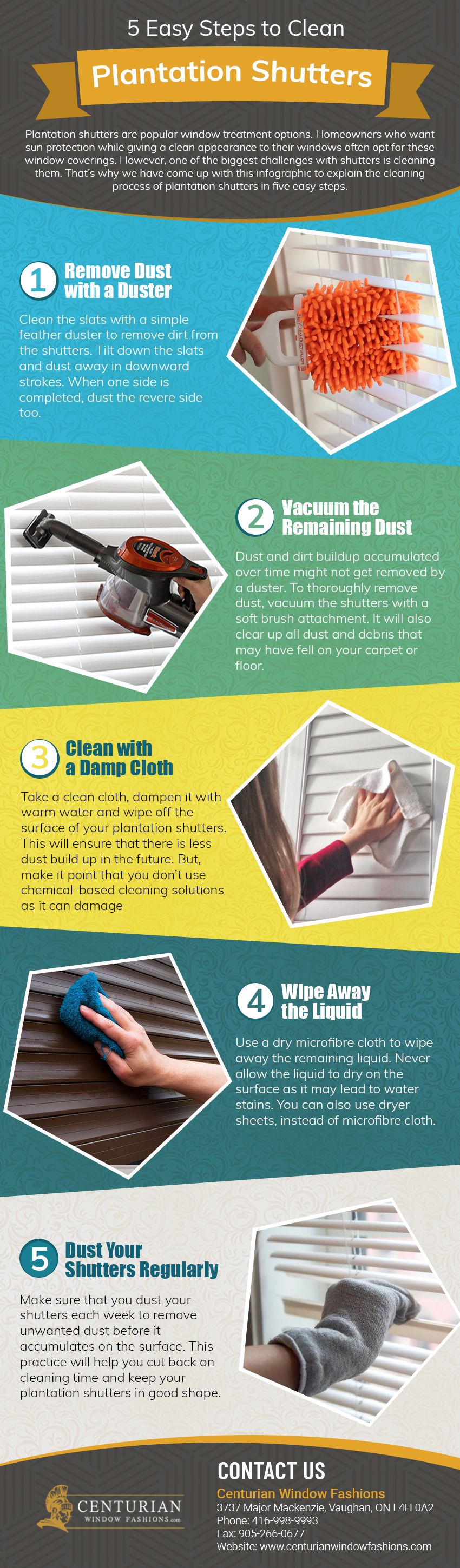 Step-by-Step Guide to Cleaning Plantation Shutters