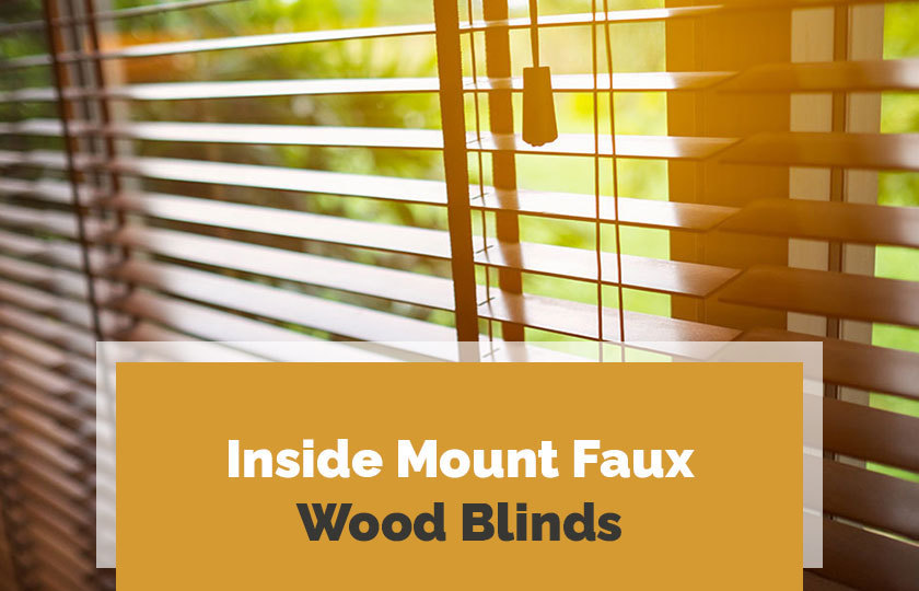 Mount Faux Wood Blinds in Vaughan