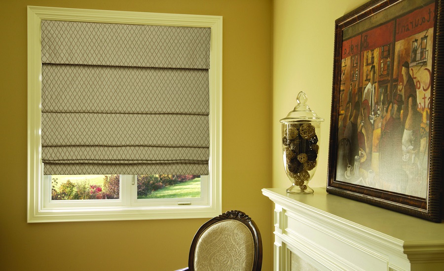 Maxxmar Roman Shades in Toronto Centurian Window Fashions